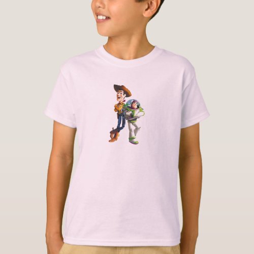 Buzz Lightyear  Woody standing back to back T_Shirt