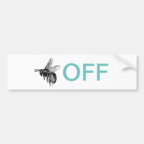 Buzz Off Car Magnet Bumper Sticker