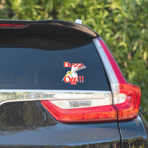 Buzz Off Custom-Cut Vinyl Sticker