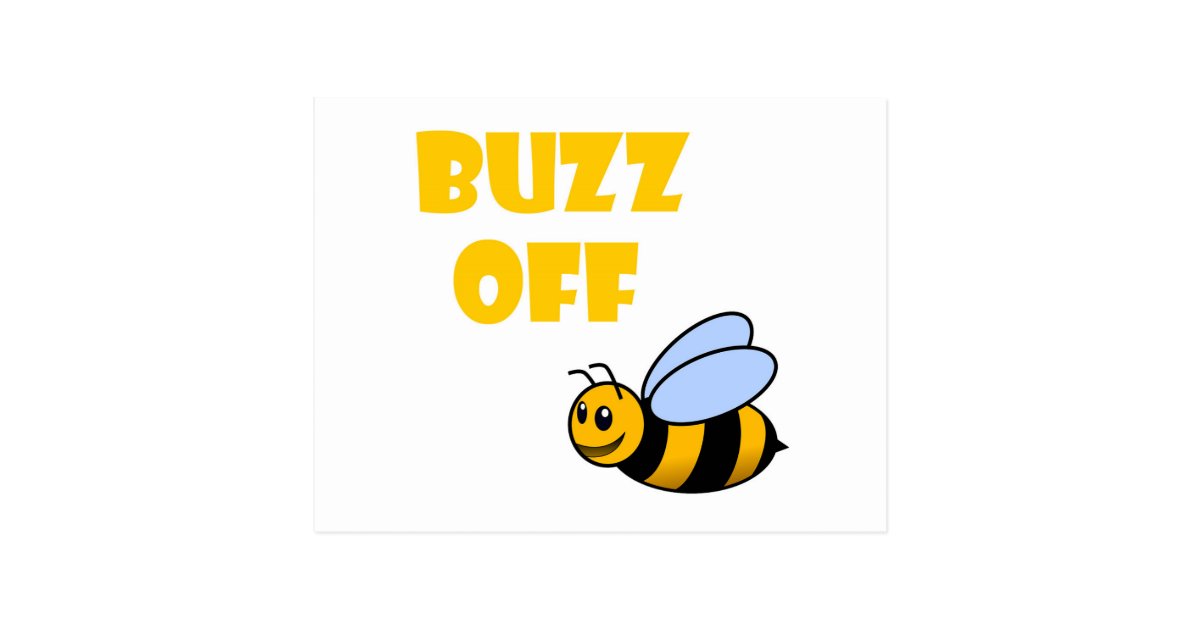 Buzz Off Postcard