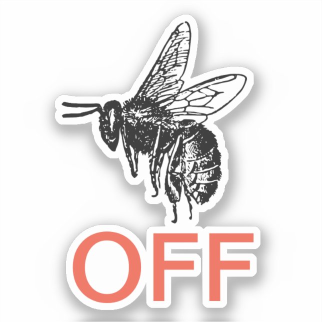Buzz Off Sticker (Front)