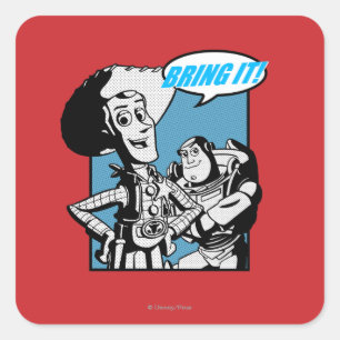 Buzz & Woody: Bring It Square Sticker