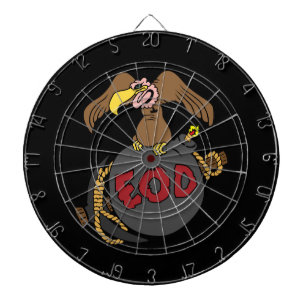 Buzzard Bomb and Pick Dartboard With Darts