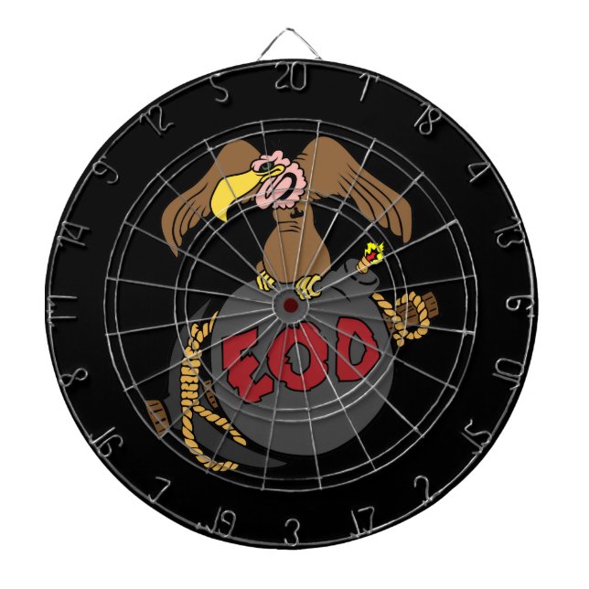 Buzzard Bomb and Pick Dartboard With Darts (Front)