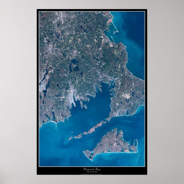 Buzzards Bay, Massachusetts satellite poster (Front)