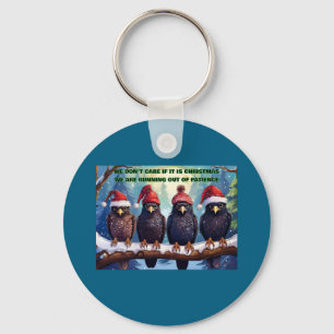 Buzzards On A Limb Losing Patience Keychain
