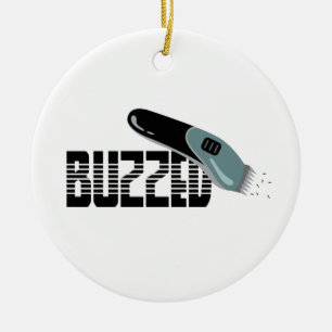 Buzzed Ceramic Ornament