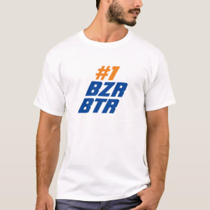 Buzzer Beater Basketball Quote with Blue Text T-Shirt