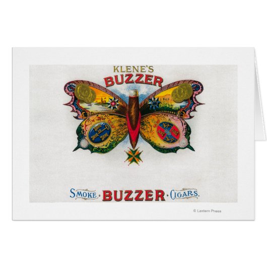 Buzzer Cigar Box Label Cards (Front Horizontal)