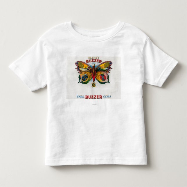 Buzzer Cigar Box Label Toddler T-shirt (Front)