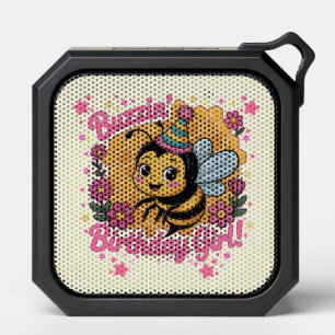 Buzzin' Birthday Girl Bee Theme  Cute Bee Lover  Bluetooth Speaker