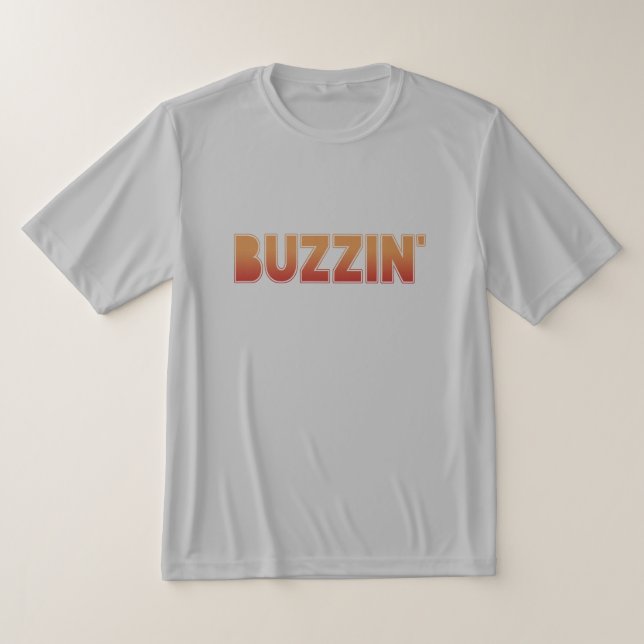 BUZZIN' Manchester Mancunian Slang Dialect T-Shirt (Laydown)