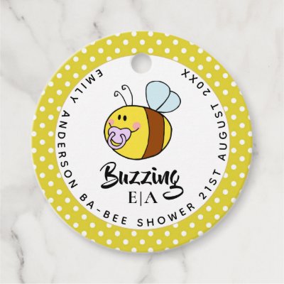Buzzing Ba-BEE Baby Shower Cute Thank You Favor Favor Tags