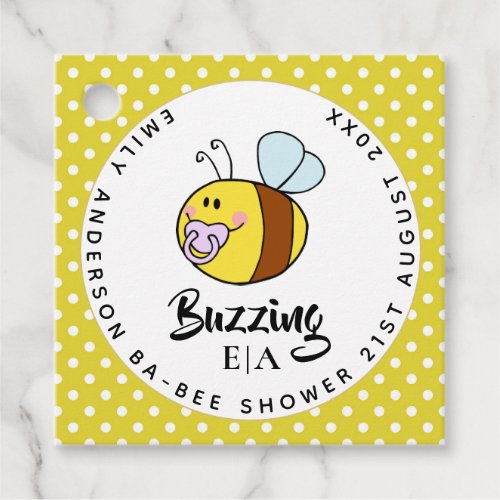 Buzzing Ba_BEE Baby Shower Cute Thank You Favor Favor Tags