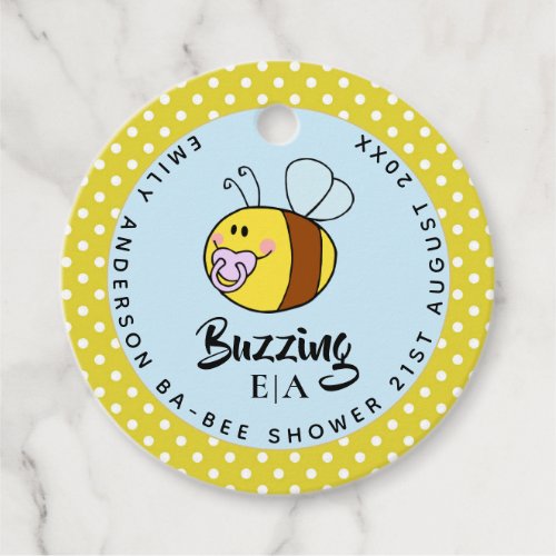 Buzzing Ba_BEE Baby Shower Cute Thank You Favor Favor Tags