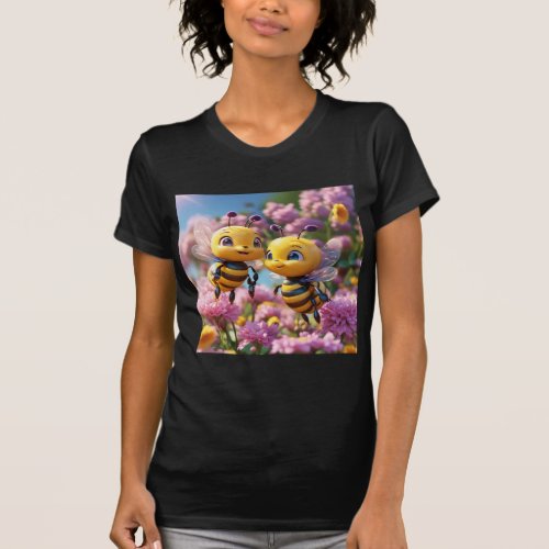 Buzzing Beauty Cute Honey Bee Girl T_Shirt T_Shirt