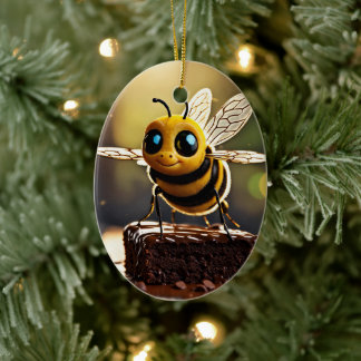 "Buzzing Beauty: Discover the World of Local Honey Ceramic Ornament