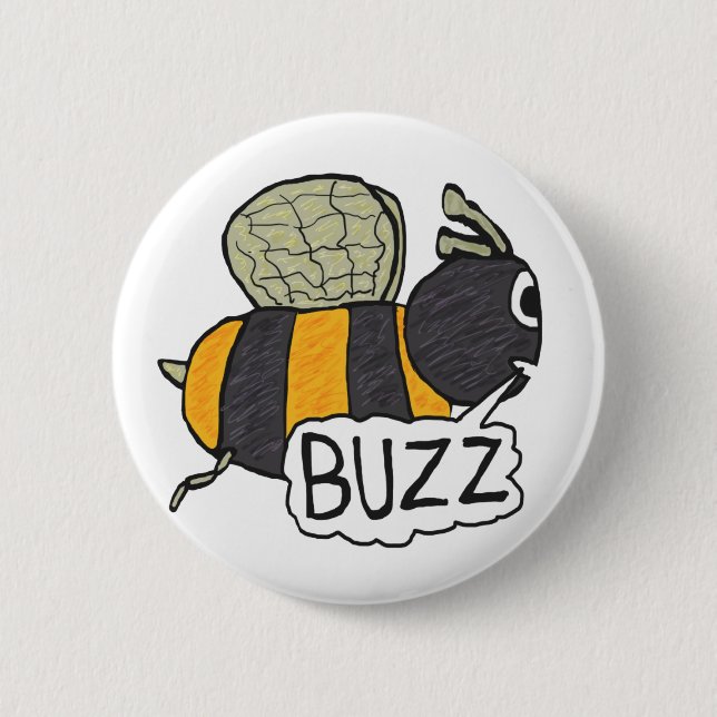 Buzzing Bee Button (Front)