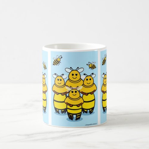 Buzzing Bee Haven Adorable Bee Print Mug