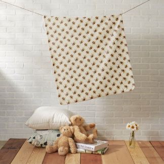 buzzing bees baby blanket