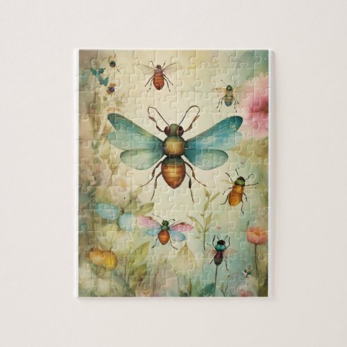 Buzzing Bees  Designs Jigsaw Puzzle
