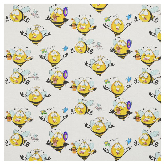 Buzzing Bees Fabric (Swatch)