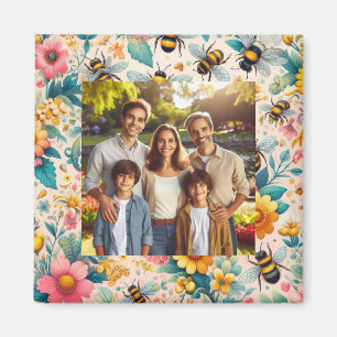 Buzzing Blooms Magnet