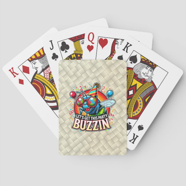 Buzzing Celebration Poker Cards (Back)