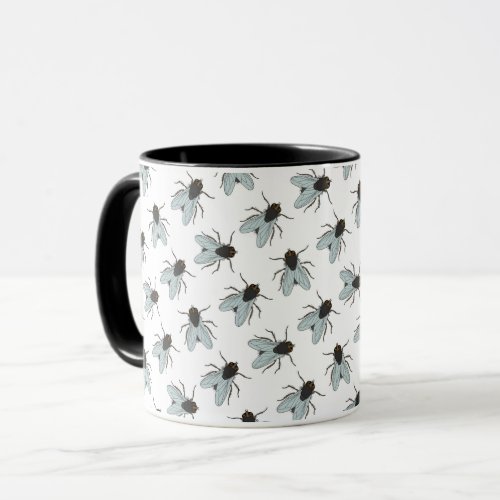 Buzzing House Flies Fly Swatter Insect Yucky Bug Mug