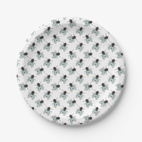 Buzzing House Flies Fly Swatter Insect Yucky Bug Paper Plates