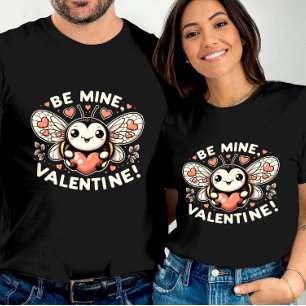 Buzzing Love Bee Mine Valentines Day  T-Shirt