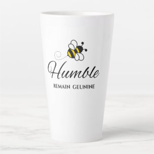 BUZZING MORNING WHITE BLACK 20OZ BEE HUMBLE LATTE MUG