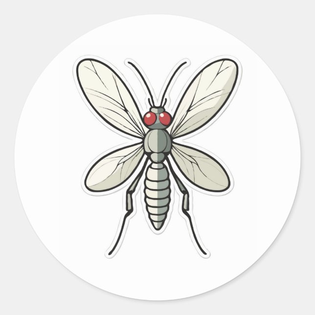 Buzzing Mosquito Sticker - A Tiny Annoying Friend (Front)