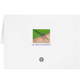 Buzzing your way...dragonfly, cards (Back Horizontal)