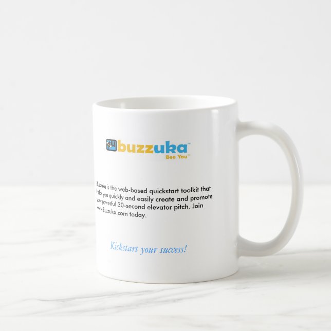 Buzzuka Elevator Pitch Mug (Right)