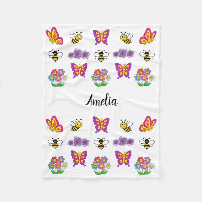 Buzzy Bee Blanket For Bee Lovers (Front)