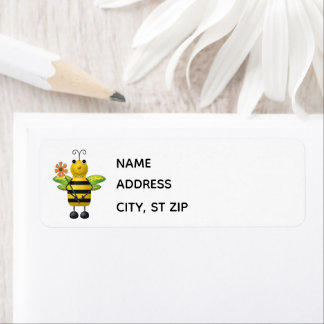 Buzzy Bee Return Address Lables Label