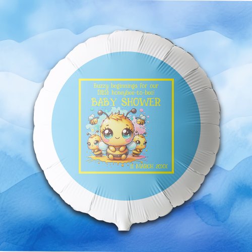Buzzy beginnings honeybee_to_bee Baby Shower  Balloon
