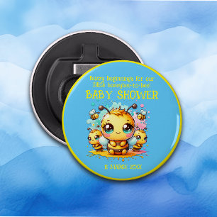 Buzzy beginnings honeybee-to-bee Baby Shower   Bottle Opener