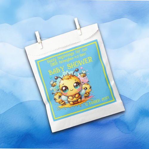 Buzzy beginnings honeybee_to_bee Baby Shower  Favor Bag