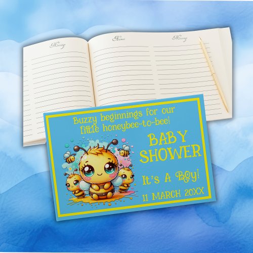 Buzzy beginnings honeybee_to_bee Baby Shower  Guest Book