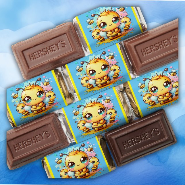 Buzzy beginnings honeybee-to-bee Baby Shower | Hershey's Miniatures (Creator Uploaded)