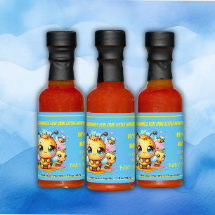 Buzzy beginnings honeybee-to-bee Baby Shower   Hot Sauces
