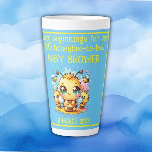 Buzzy beginnings honeybee_to_bee Baby Shower  Latte Mug