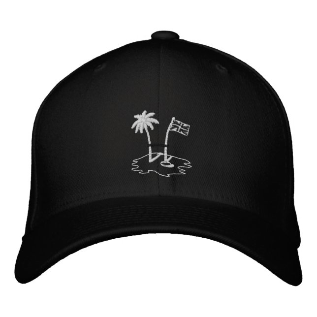 BVI RUGBY Black Embroided Baseball Cap (Front)