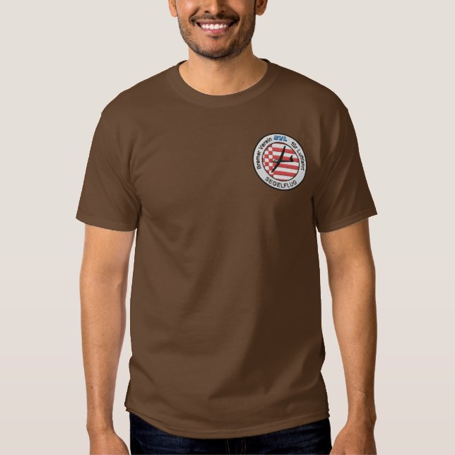 BVL logo sailing flight Embroidered T-Shirt (Front)