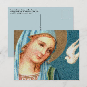 BVM & Holy Spirit from Lippi's Annunciation (Det.) Postcard