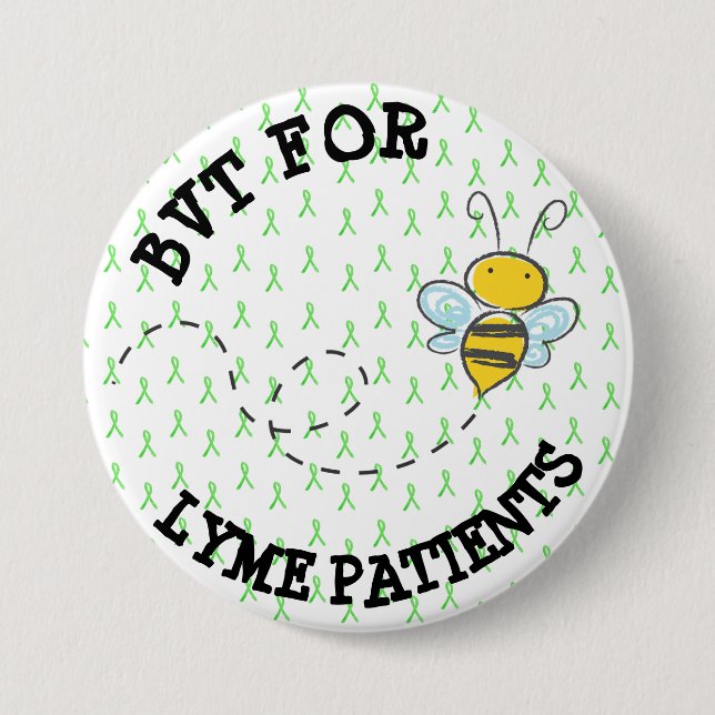 BVT for Lyme Patients Pinback Button (Front)