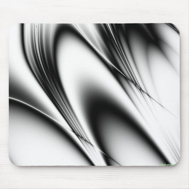 bw4 black and white curves mouse pad (Front)