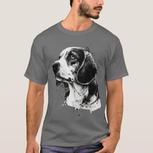 BW Beagle 1 T_Shirt